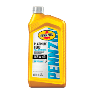 Pennzoil Platinum Euro Full Synthetic 5W-40 Motor Oil, 1 Quart